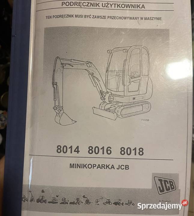 Podręcznik użytkowania instrukcja minikoparka Biczyce Górne