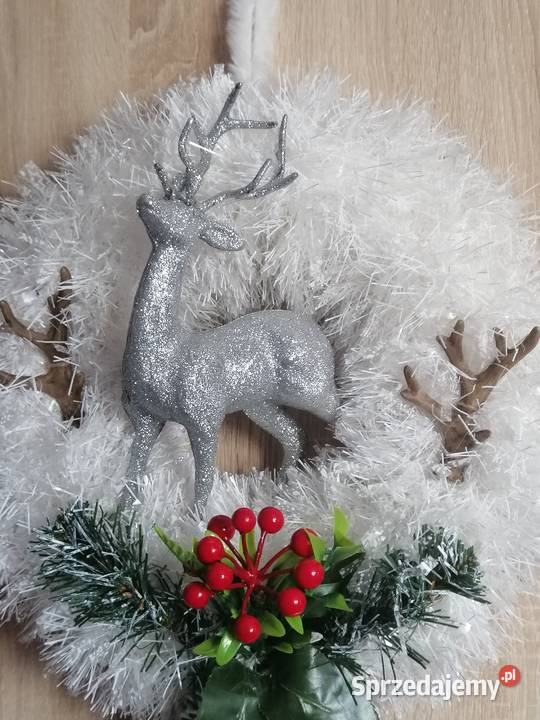 Wianek świąteczny na drzwi Ozdoby Boże Narodzenie Katowice