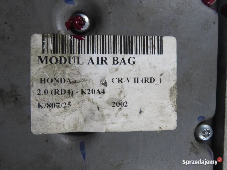 MODUŁ AIRBAG HONDA CRV II 77960SCAG930M3