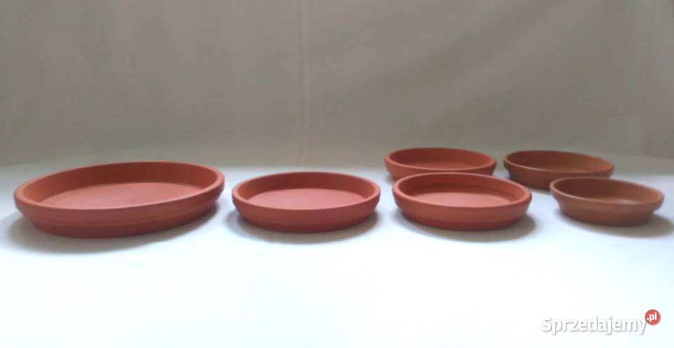 PODSTAWKI doniczek GLINA brązowa kpl6 NOWE Pozostałe Białystok