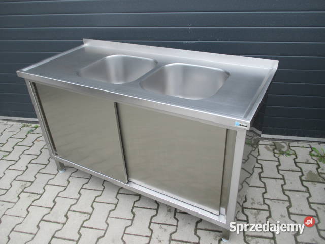 Zlew Gastronomiczny 2 Komorowy Drzwi Suwane Ostrów Wielkopolski sprzedam