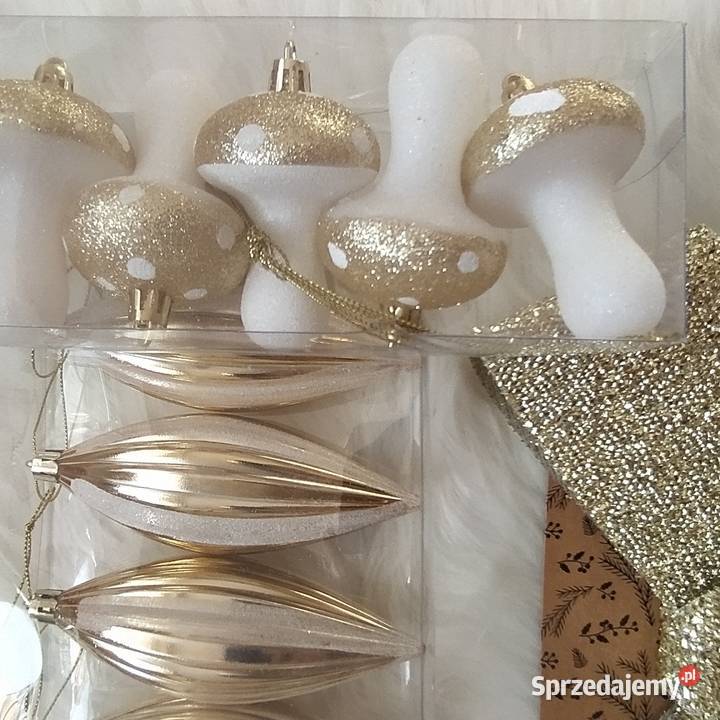 Kula śnieżna sople grzybki złote białe Koszalin