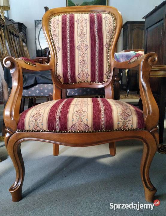 Oryginalny włoski fotel Ludwik wygodny Białystok