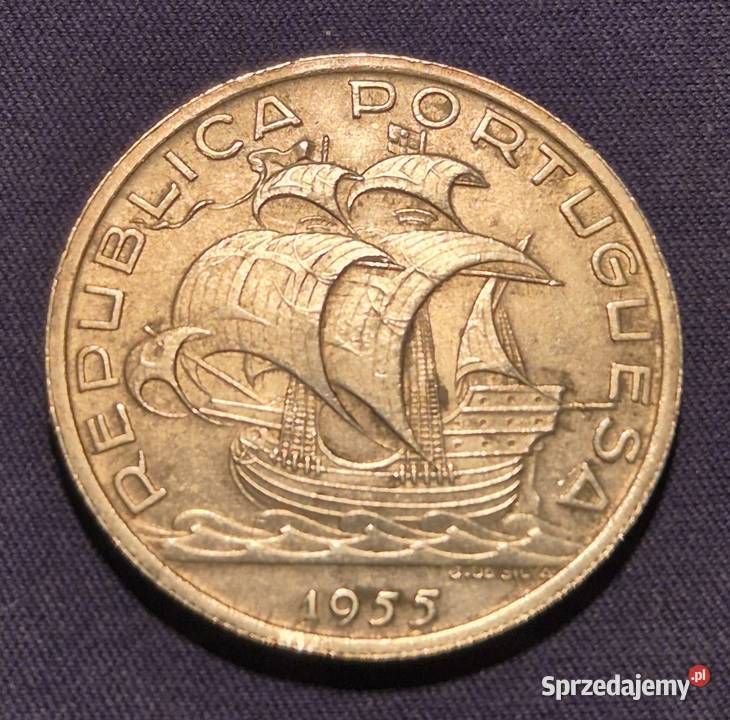 10 Escudos 1955SREBRO Portugalia KEc Wałbrzych