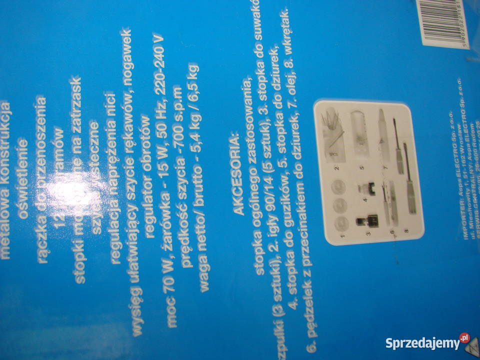 Łucznik Paulina 511 maszyna do szycia Pruszcz Gdański