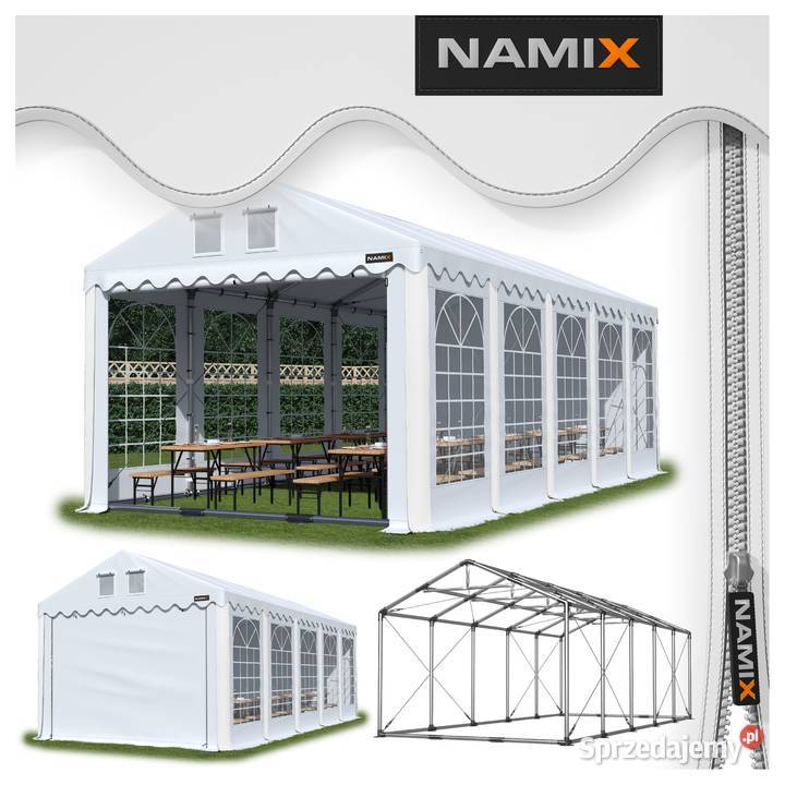 Namiot PRESTIGE 8x1026m ogrodowy imprezowy garaż Jabłonna