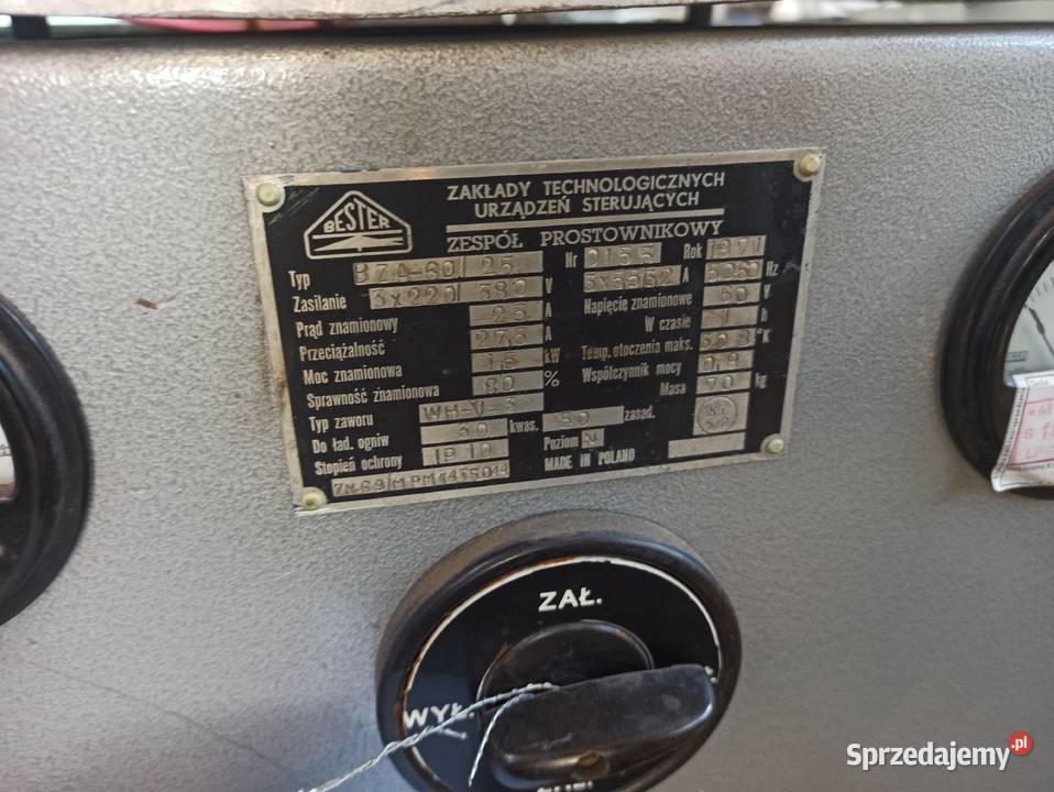 Prostownik selenowy BZA6025 wojskowy Skierniewice