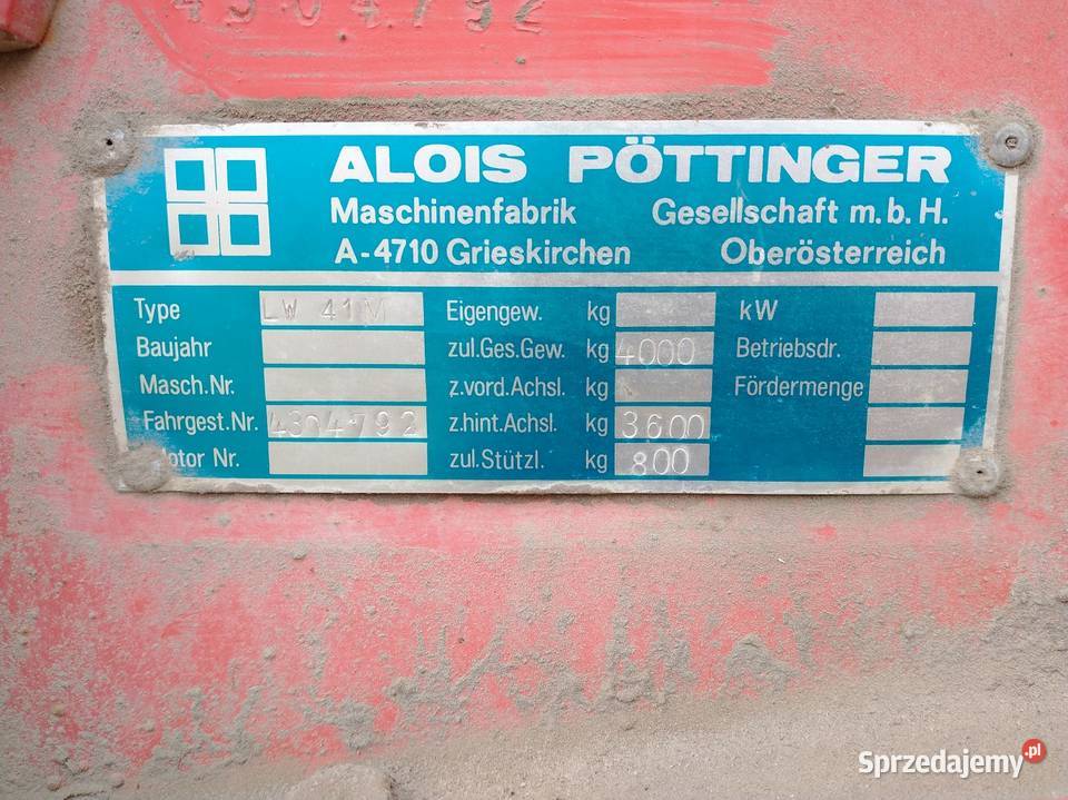 Przyczepa samozbierająca Pottinger Trend II Modrzejowice sprzedam