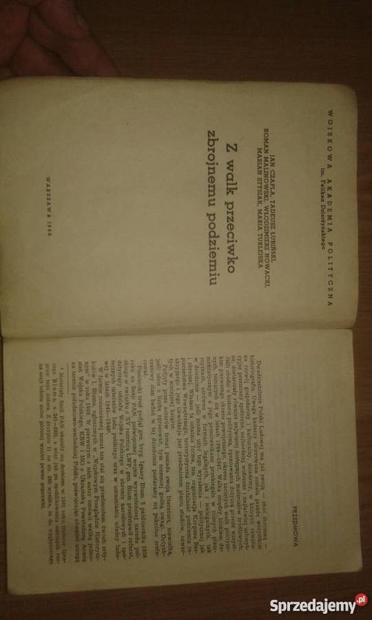 Książka z walk przeciwko zbrojnemu podziemiu mazowieckie Warszawa