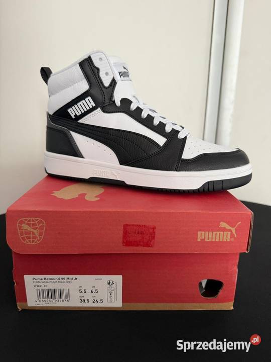 Nowe Puma Rebound V6 Mid Jr 393831 UE 385 Sportowe Sportowe Legnica