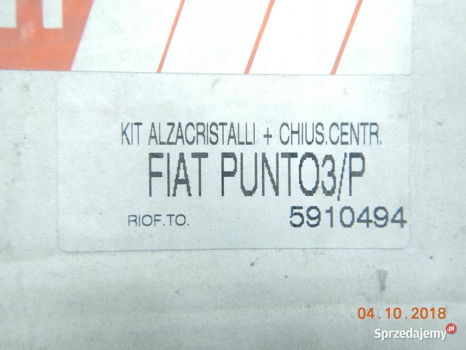 ZESTAW PODNOSZENIE SZYB FIAT PUNTO 3 D
