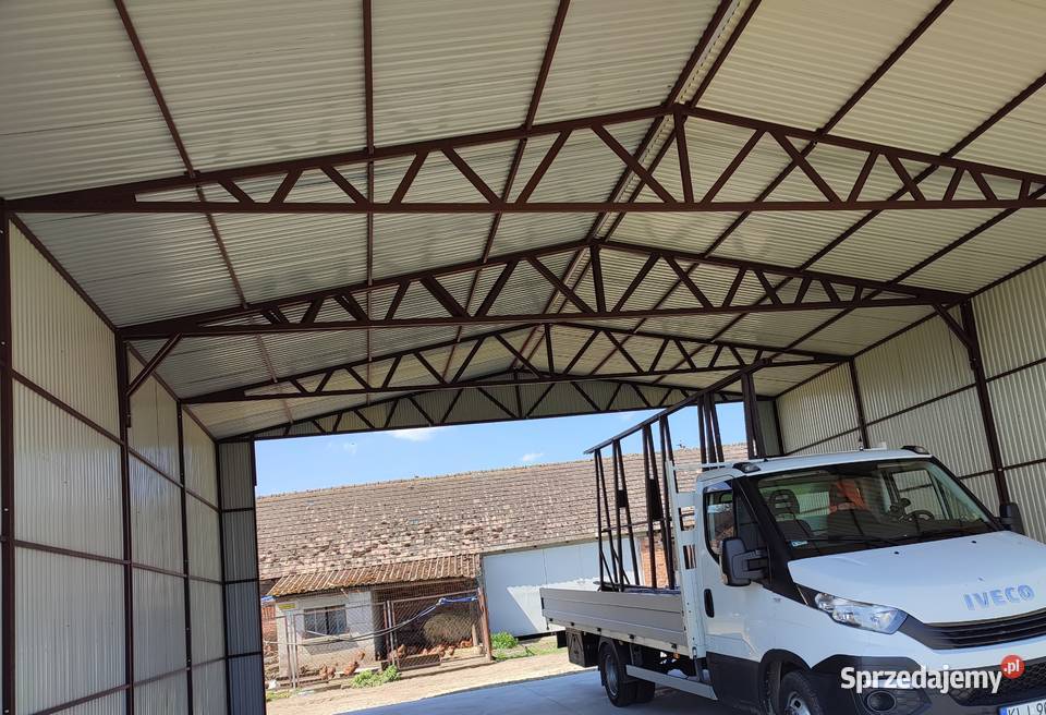 Garaż Blaszany OtwartaWiata wysoka 9x10 Nowy Dwór Mazowiecki