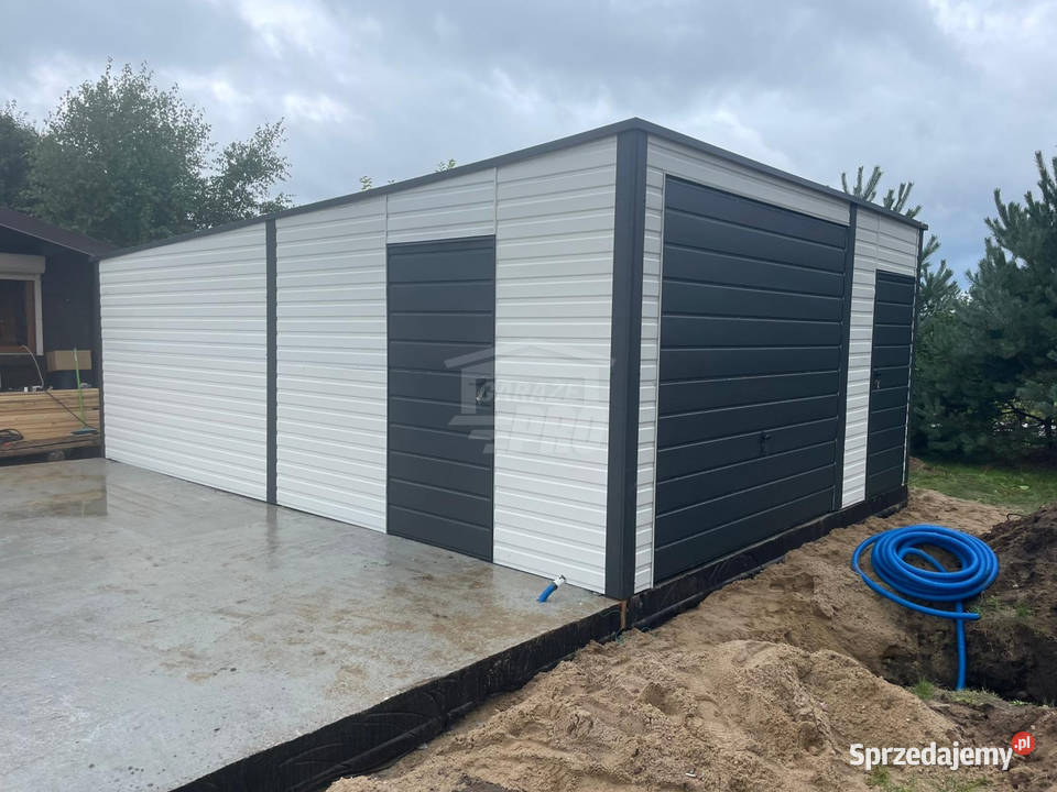 Garaż blaszany 5x6m brama uchylna 2x drzwi dach Kielce sprzedam
