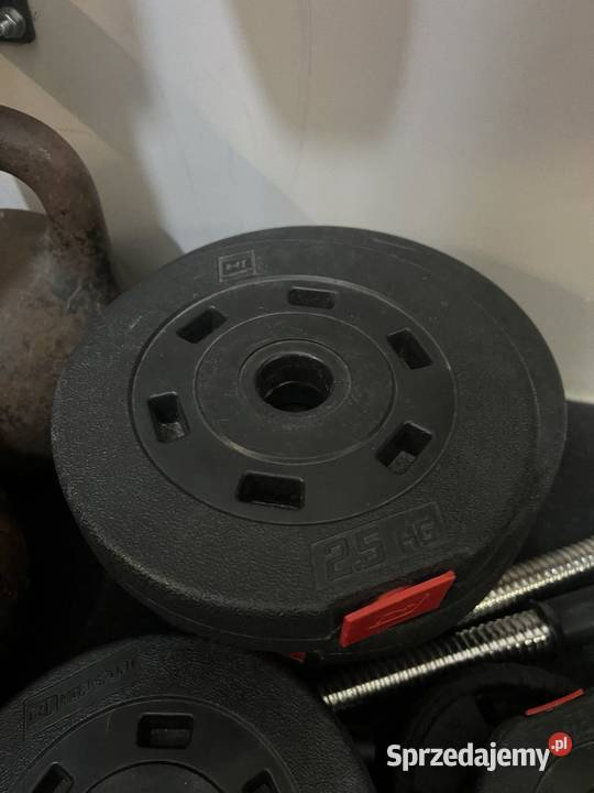 Zestaw obciążeń kompozytowychgryf prosty 1602 x sprzedam