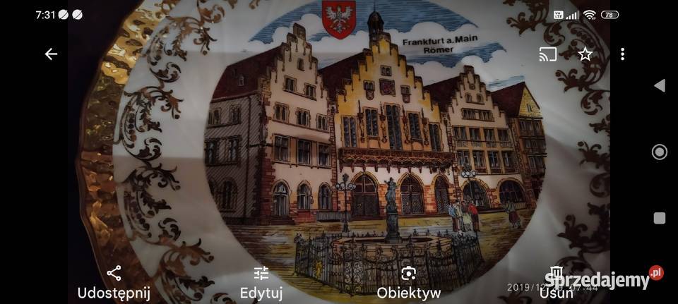 Patera kolekcjonerska porcelana Kleiber Wrocław