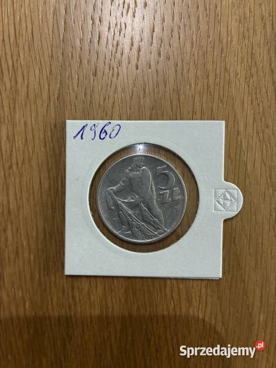 Moneeta 5 zl rybak 1960 Puławy sprzedam