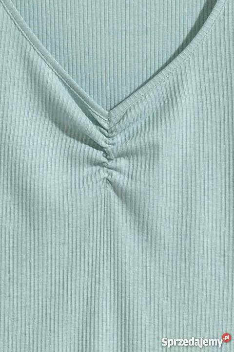 Miętowa koszulka tshirt hm xs 34 s 36 top Toruń