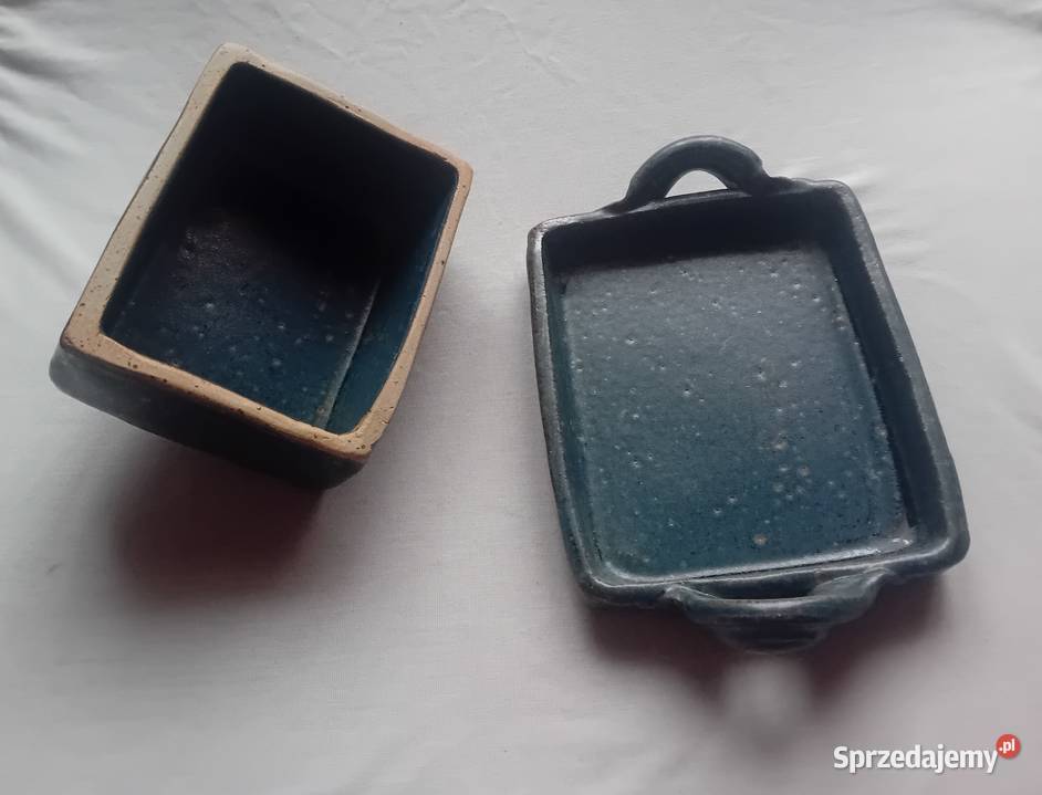 Kamionkowa maselnica Europa zachodnia druga Porcelana i szkło wielkopolskie Koźminek