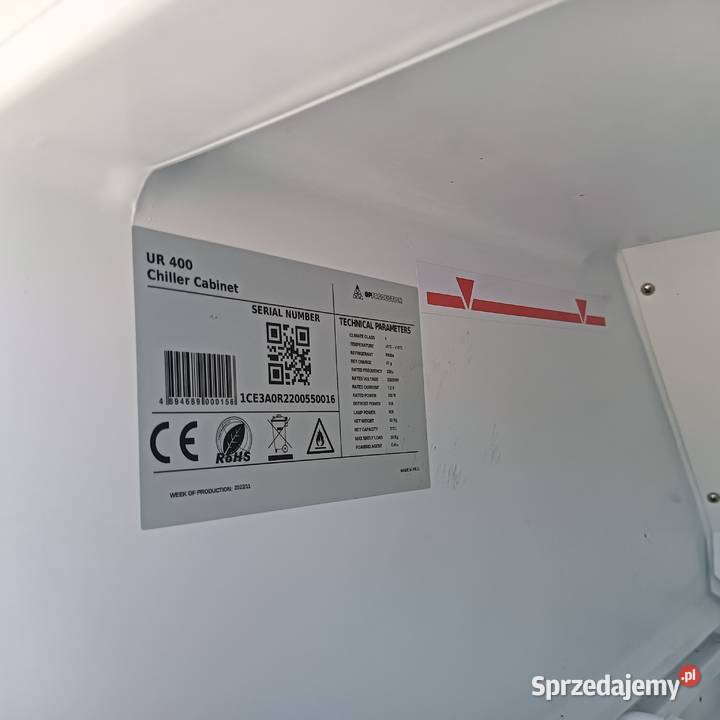 Szafa chłodnicza jednodrzwiowa 60x60x180 stan Słupia Kapitulna