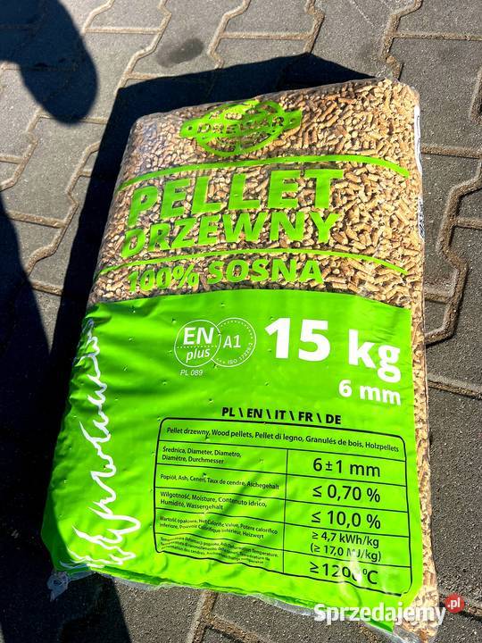 Pellet drzewny sosnowy 100 EN PLUS A1 DREWAR pomorskie Górki