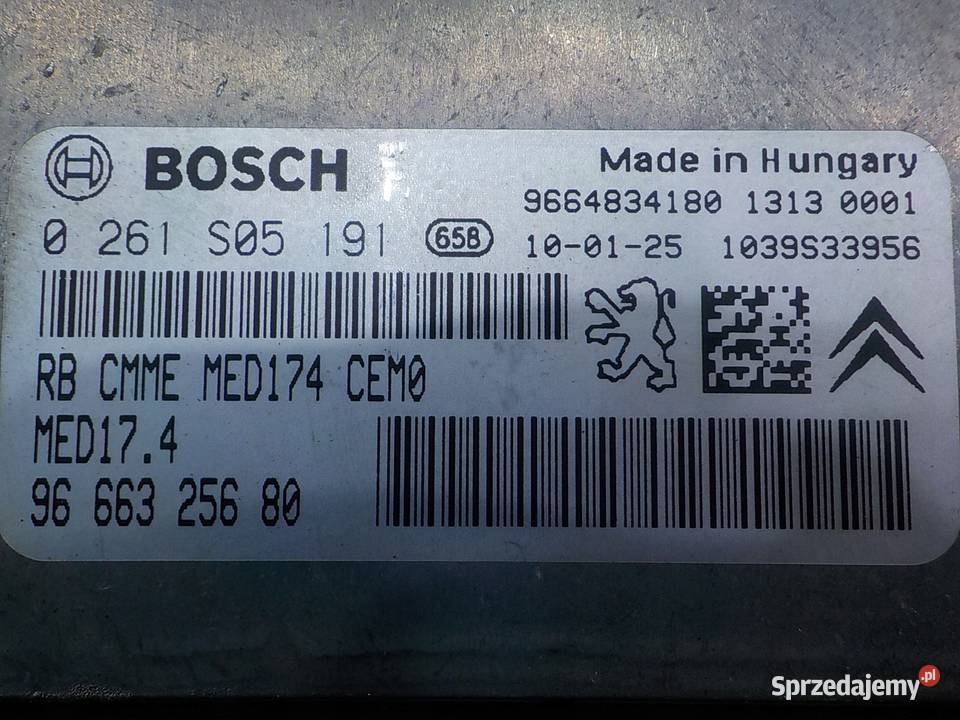 CITROEN DS3 16 THP 10r sterownik komputer Silniki i osprzęt Suków sprzedam