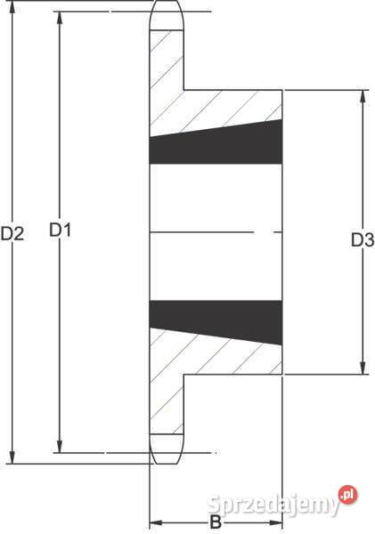 Koło łańcuchowe pojedyncze 19 zębów 12 łańcuch Do maszyn uprawowych Kamionna