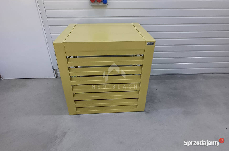 Osłona pompy ciepła 90x80x90 żółty Zabudowa Sieradz