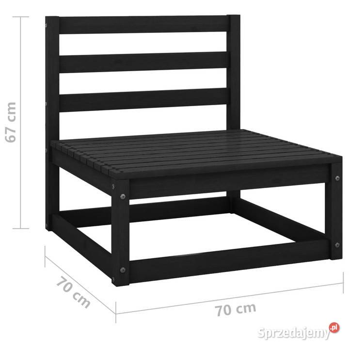 2osobowa sofa ogrodowa czarna lite drewno Krzesła ogrodowe Warszawa