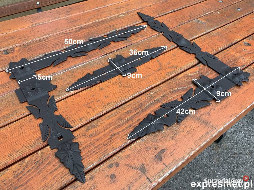 Zawias środkowy ozdobny atrapa dekoracyjny kuty Poznań