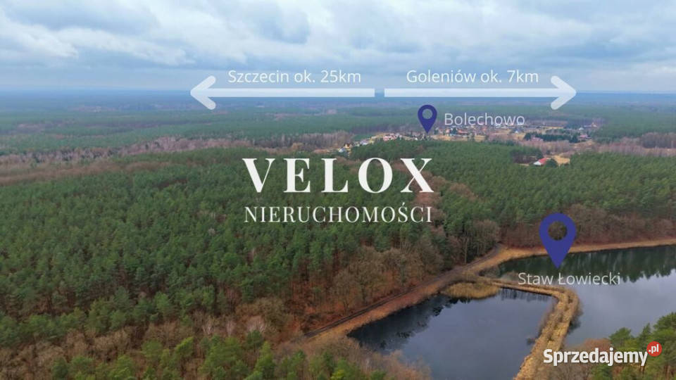 Cichy dom wolnostojący lesie Szczecina Bolechowo sprzedam