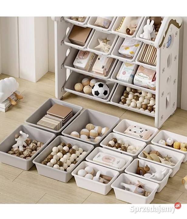 Organizer na zabawki do pokoju dziecięcego BIAŁY Gniezno