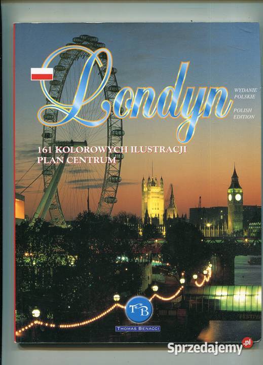 Londyn 161 kolorowych ilustracji Plan centrum Szczecin