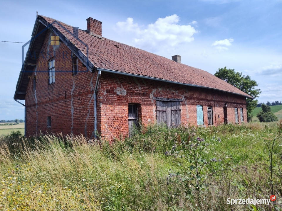 Działka rolna z zabudowaniami siedliskowymi warmińsko-mazurskie Jankowo