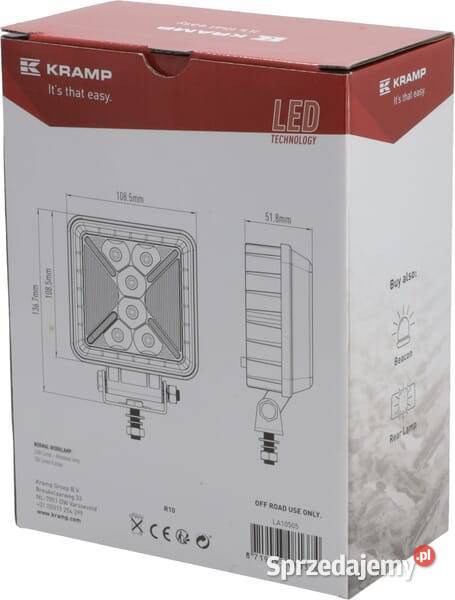 Lampa robocza X 31W 2400250 lumenów LA10505 Kamionna