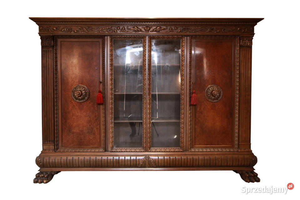 Komplet gabinetowy z 1925 r orzechowy biurko i Wrocław