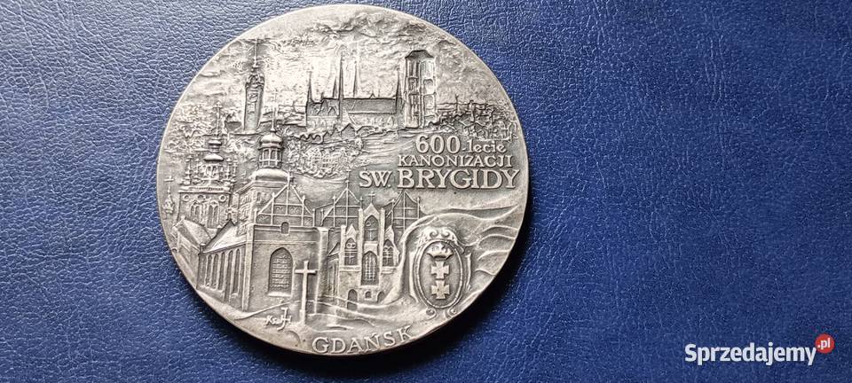 Stare monety Medal 600 Lecie Koronacji Brygidy Numizmatyka Kolekcje Lesko