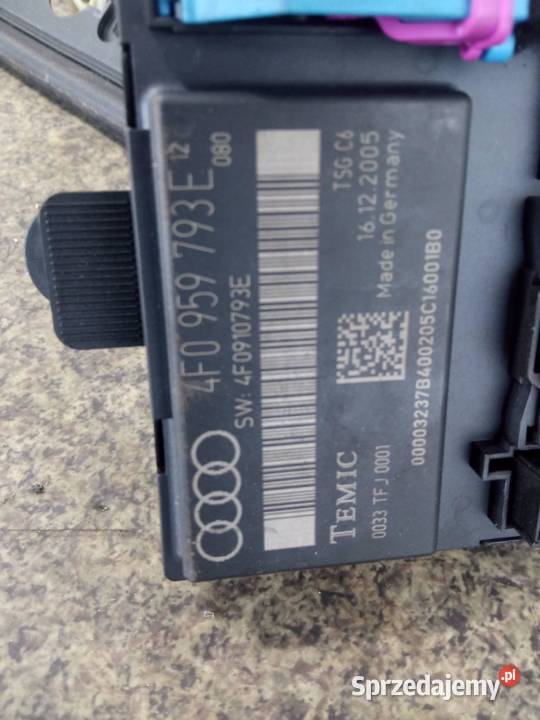 MECHANIZM SZYBY LEWY PRZÓD 4F0959793E 4F0959801D