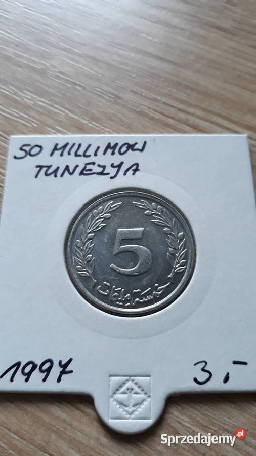 5 Millimów Tunezja 1997 rUNC Konin