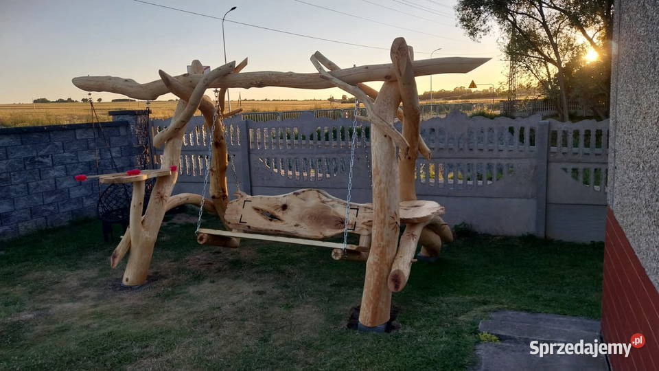 Huśtawka z bali drewno Huśtawki Częstochowa