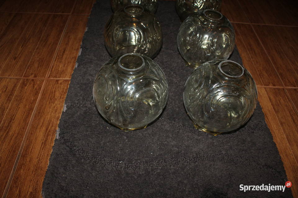 Żyrandol 6 ramienny klosze PRL