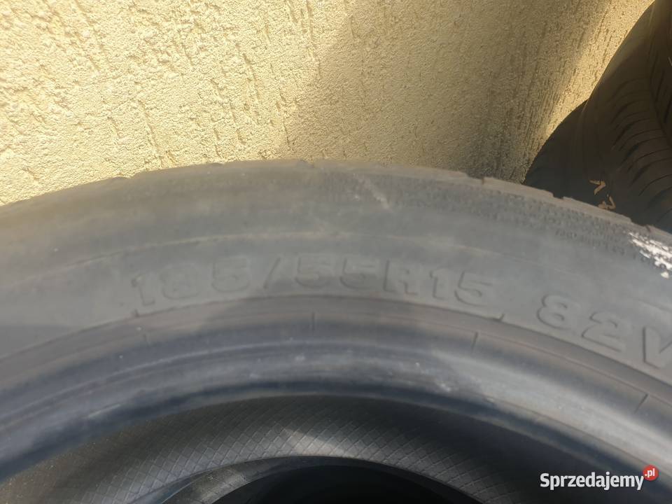 Dwie opony letnie 18555 R15 6 mm bieżnika warmińsko-mazurskie Dobre Miasto sprzedam