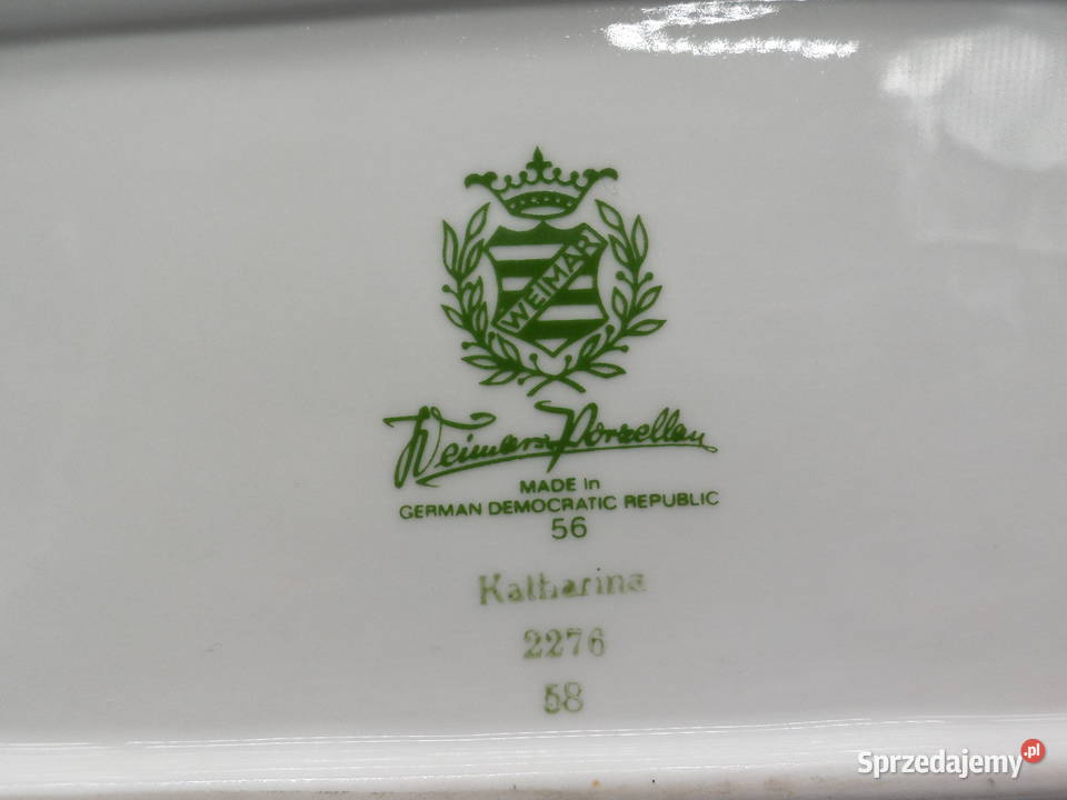 Elegancki półmisekpaterka Weimar Porzellan Raszków