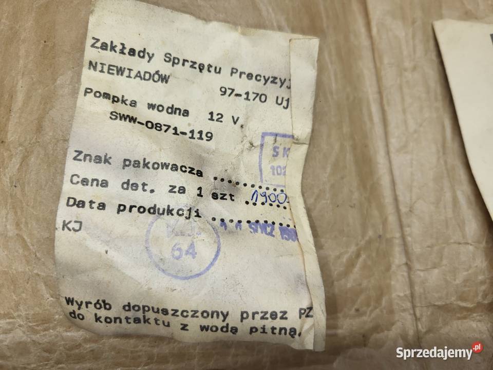 Niewiadów przyczepa campingowa Pompka Instalacja wodna mazowieckie Piaseczno