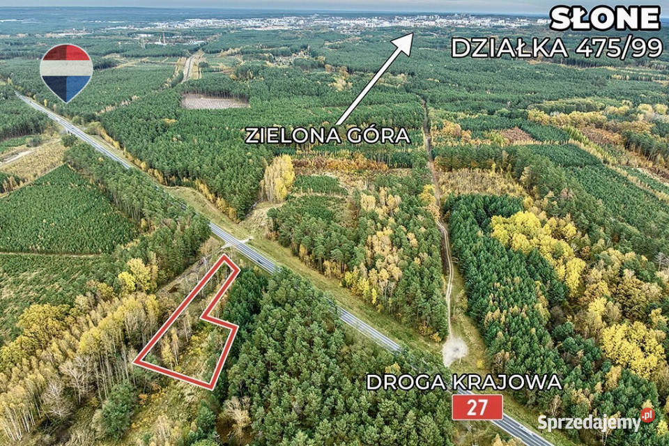 Na sprzedaż działka drodze 27 z MPZG Grunty i działki Słone