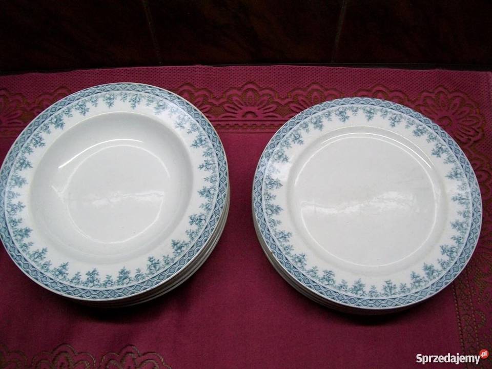 Serwis Angielski Cauldon Połowa XIX wieku Porcelana i szkło