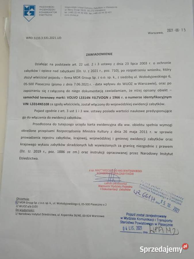 Sprzedam zabytkowe VOLVO Laplander L3314N Piaseczno