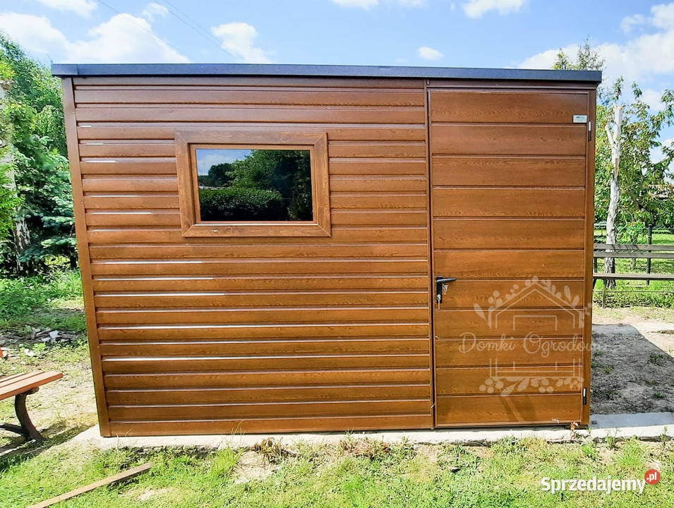 SCHOWEK DOMEK OGRODOWY 3m x 2m spad tył okno