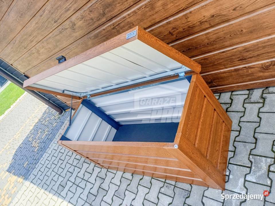 Skrzynia ogrodowa metalowa kufer 120x50x70 złoty dolnośląskie Legnica
