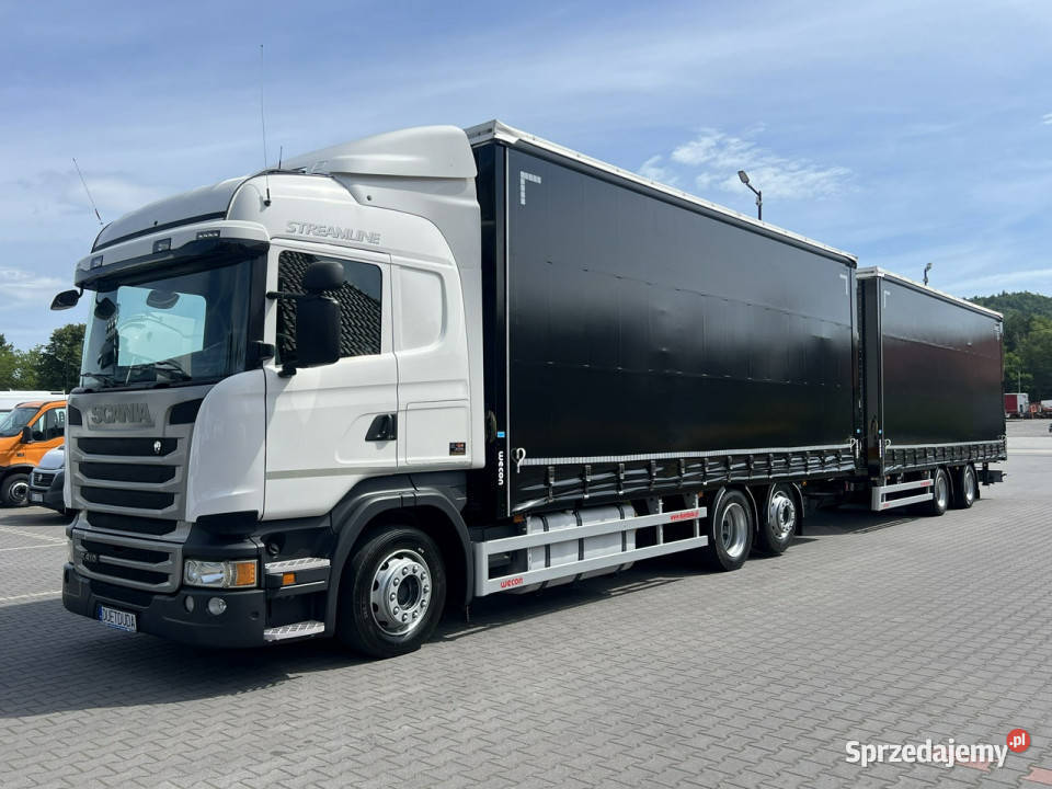 Scania R410 bez EGR Zabudowy Wecon 120m Dach pełny VAT Widełki