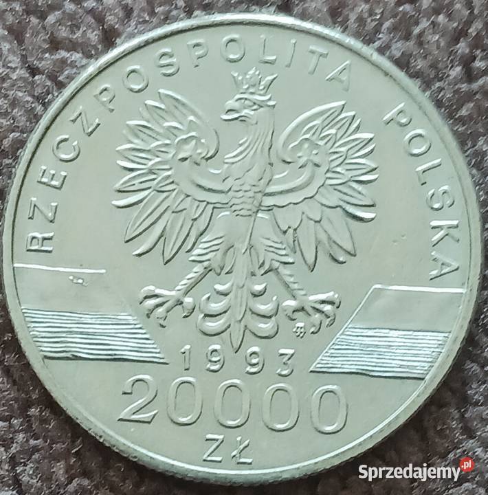 20000 Jaskółki 1993 r mennicze wielkopolskie